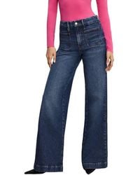 GOOD AMERICAN - Good Waist Patch Pocket Palazzo Jeans - Lyst