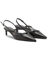 Mango - Infinity Slingback Pointed Toe Kitten Heel Pump - Lyst