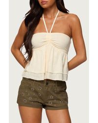Edikted - Layered Cotton Babydoll Camisole - Lyst
