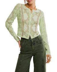 Free People - Jae Button-Up Top - Lyst