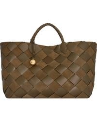 Rebecca Minkoff - Mini Frankie Woven Leather Tote - Lyst