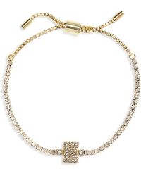 BaubleBar - Initial Tennis Slider Bracelet - Lyst