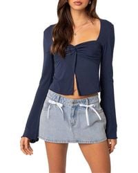 Edikted - Maxine Twist Split Front Top - Lyst