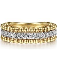 Gabriel & Co. - 14K Diamond Stack Ring - Lyst
