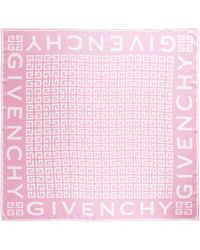 Givenchy - 4g Monogram Silk Twill Square Scarf - Lyst