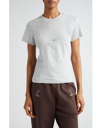 LUAR - Foil Monogram Cotton T-shirt - Lyst