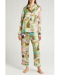 Karen Mabon - Shelf Life Satin Pajamas - Lyst