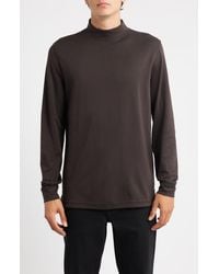 Scott Barber - Pima Cotton Interlock Mock Neck Top - Lyst