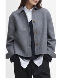 Barbour - Emery Wool Blend Button-Up Shirt Jacket - Lyst