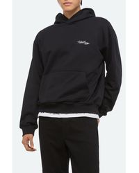 Helmut Lang - Sketch Compact Cotton Graphic Hoodie - Lyst