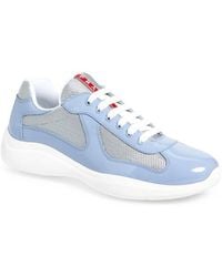 Prada - America's Cup Vernice Bike Low Top Sneaker - Lyst