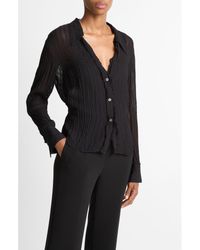 Vince - Crushed Stripe Shirt - Lyst