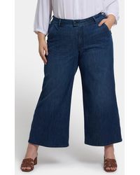 NYDJ - Mona High Waist Ankle Wide Leg Trouser Jeans - Lyst