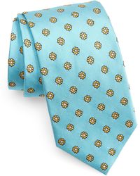 David Donahue - Neat Floral Silk Tie - Lyst