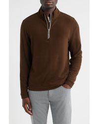 Scott Barber - Mock Neck Stretch Fleece Half Zip Pullover - Lyst