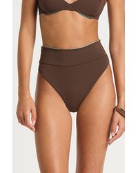Bondeye - Raya Reversible High Waist Bikini Bottoms - Lyst