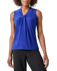 Kasper - Sleeveless Knot Front Jersey Top - Lyst
