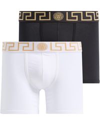 Versace - 2-Pack Greca Border Stretch Cotton Boxer Briefs - Lyst