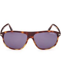 Tom Ford - Prescott 60mm Square Sunglasses - Lyst