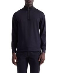 Bugatchi - Quarter Zip Pullover - Lyst