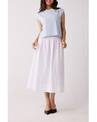 REISTOR - Button-Back Crew Neck Top - Lyst