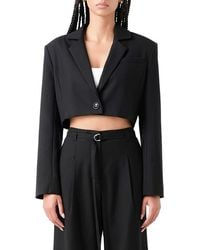 Grey Lab - Oversize Crop Blazer - Lyst