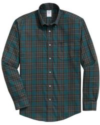Brooks Brothers - Regular Fit Plaid Non-Iron Stretch Button-Down Shirt - Lyst