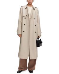 Mango - Double Breasted Water Repellent Trench Coat - Lyst