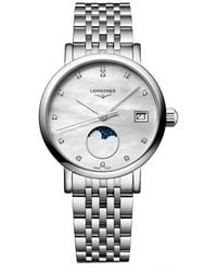 Longines - Elegant Moonphase Bracelet Watch, 30Mm - Lyst