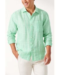 Tommy Bahama - Ventana Plaid Linen Button-up Shirt - Lyst