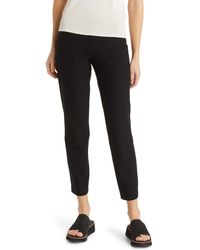 Eileen Fisher - Stretch Crepe Slim Ankle Pants - Lyst