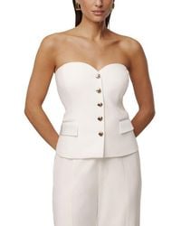 JLUXLABEL - Strapless Button Front Vest - Lyst