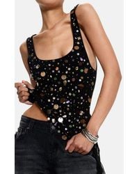 Jaded London - Addison Sequin Vest Top - Lyst