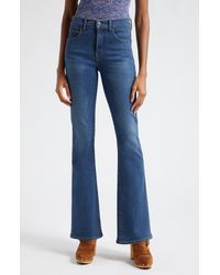 Veronica Beard - Beverly High Waist Slim Crop Flare Jeans - Lyst