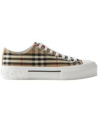 Burberry - Vintage Check Low Top Trainer For - Lyst
