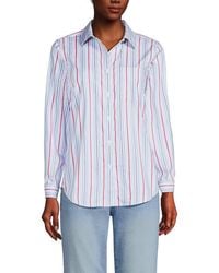 Lands' End - Cooling Button Front Shirt - Lyst
