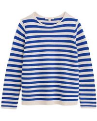 Seasalt Cornwall - Makers Stripe Rib Organic Cotton Sweater - Lyst