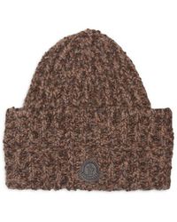 Moncler - Logo Patch Wool & Alpaca Beanie - Lyst