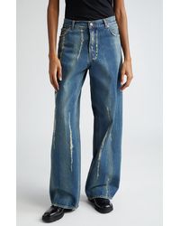 Haikure - Bethany Distressed Wide Leg Jeans - Lyst