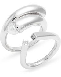 Open Edit - Set Of 2 Rings - Lyst