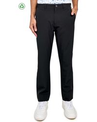Con.struct - Regular Fit Solid Flat Front Recycled Performance Golf Pants - Lyst