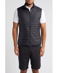 J.Lindeberg - Martino Quilted Hybrid Water Repellent Insulated Vest - Lyst