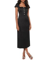 Mint Velvet - Satin Midi Dress - Lyst