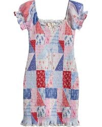 LoveShackFancy - Kids' Mini Solier Smocked Patchwork Dress - Lyst