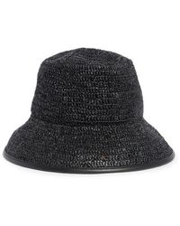 Vince - Woven Raffia Bucket Hat - Lyst