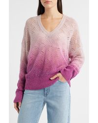 BOSS - Frigioni Dip Dye Open Knit Sweater - Lyst