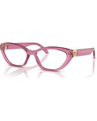 Versace - 55Mm Cat Eye Optical Glasses - Lyst
