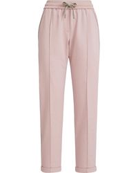 Brunello Cucinelli - Track Trousers With Monili - Lyst