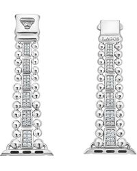 Lagos - Smart Caviar Sterling Silver & Diamond Apple Watch® Watchband - Lyst