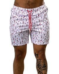 Maceoo - Swim Marthyr Print Swim Trunks - Lyst